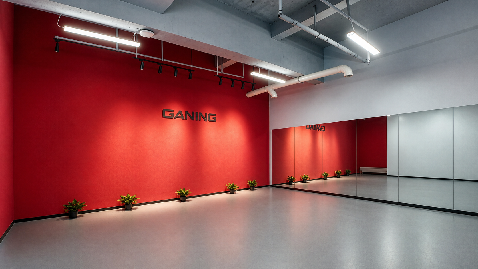 GANING 红色舞蹈训练室